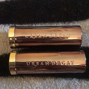 Three Urban Decay lipsticks